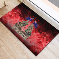Australia And New Zealand ANZAC Day Rubber Doormat Soldiers Lest We Forget LT05 - Polynesian Pride