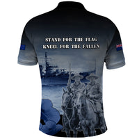 New Zealand ANZAC Day Polo Shirt HMNZS Achilles We Will Remember Them LT05 - Polynesian Pride