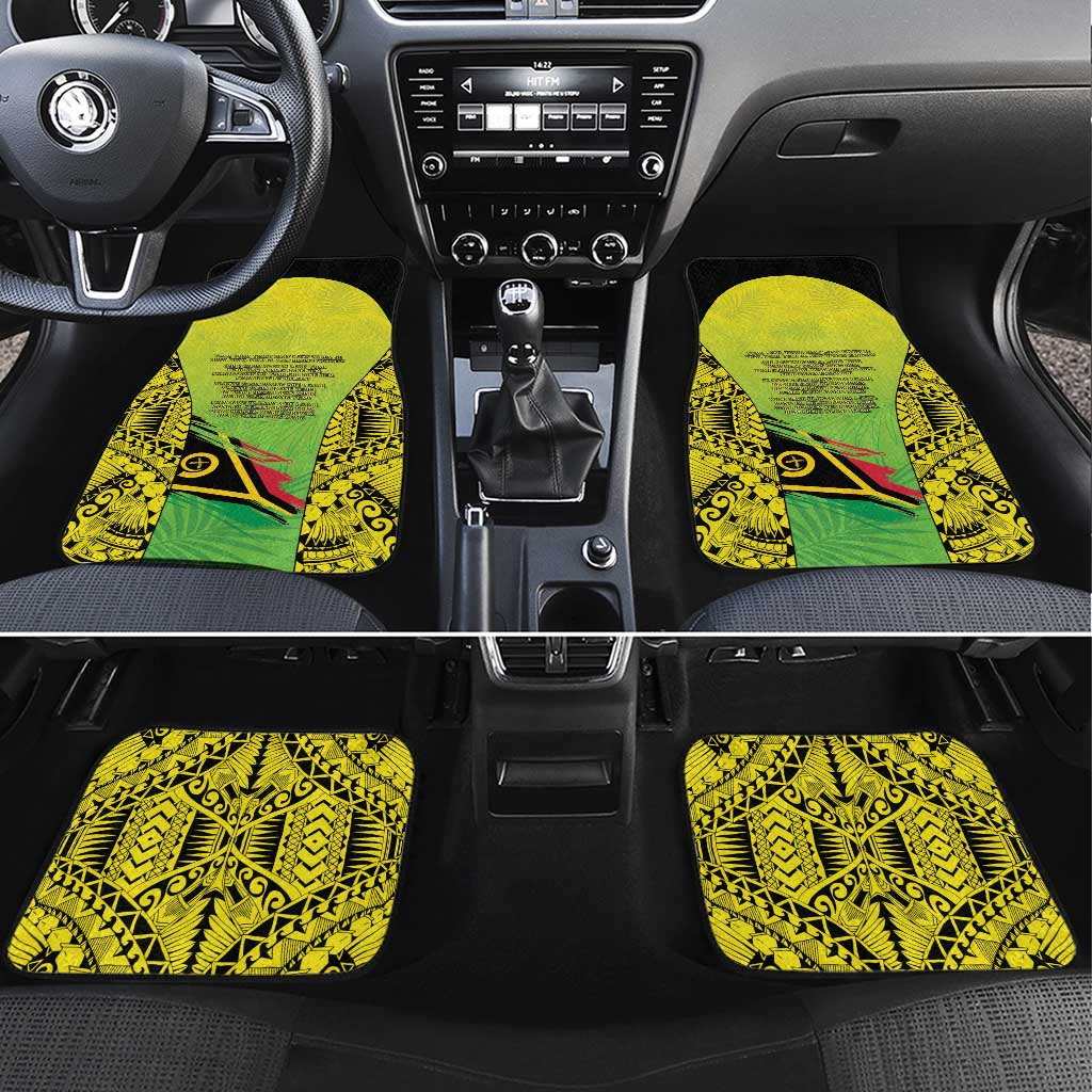 Vanuatu 45th Independence Car Mats Special Style - Polynesian Pride