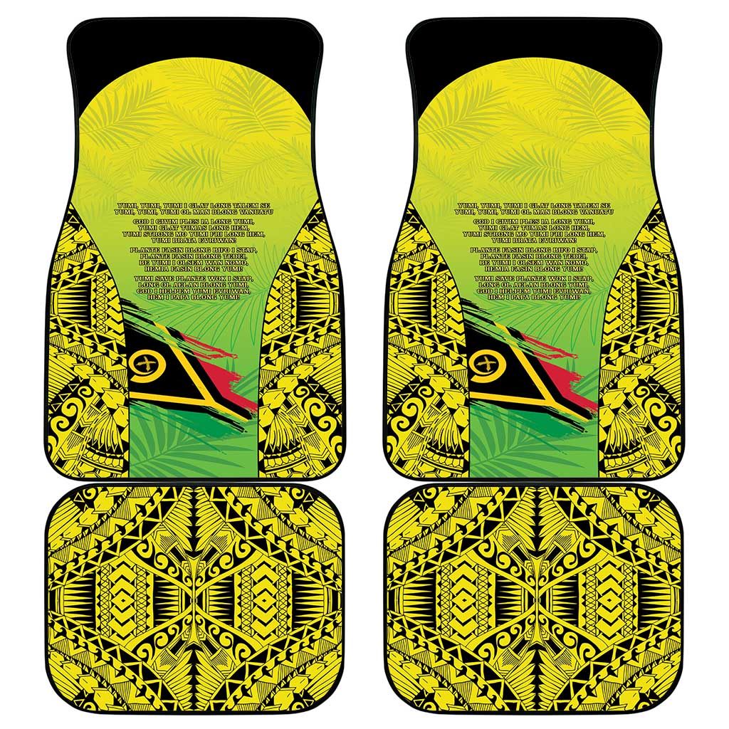 Vanuatu 45th Independence Car Mats Special Style - Polynesian Pride