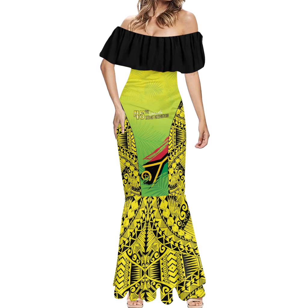 Vanuatu 45th Independence Mermaid Dress Special Style - Polynesian Pride