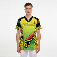 Vanuatu 45th Independence Scrub Top Special Style - Polynesian Pride