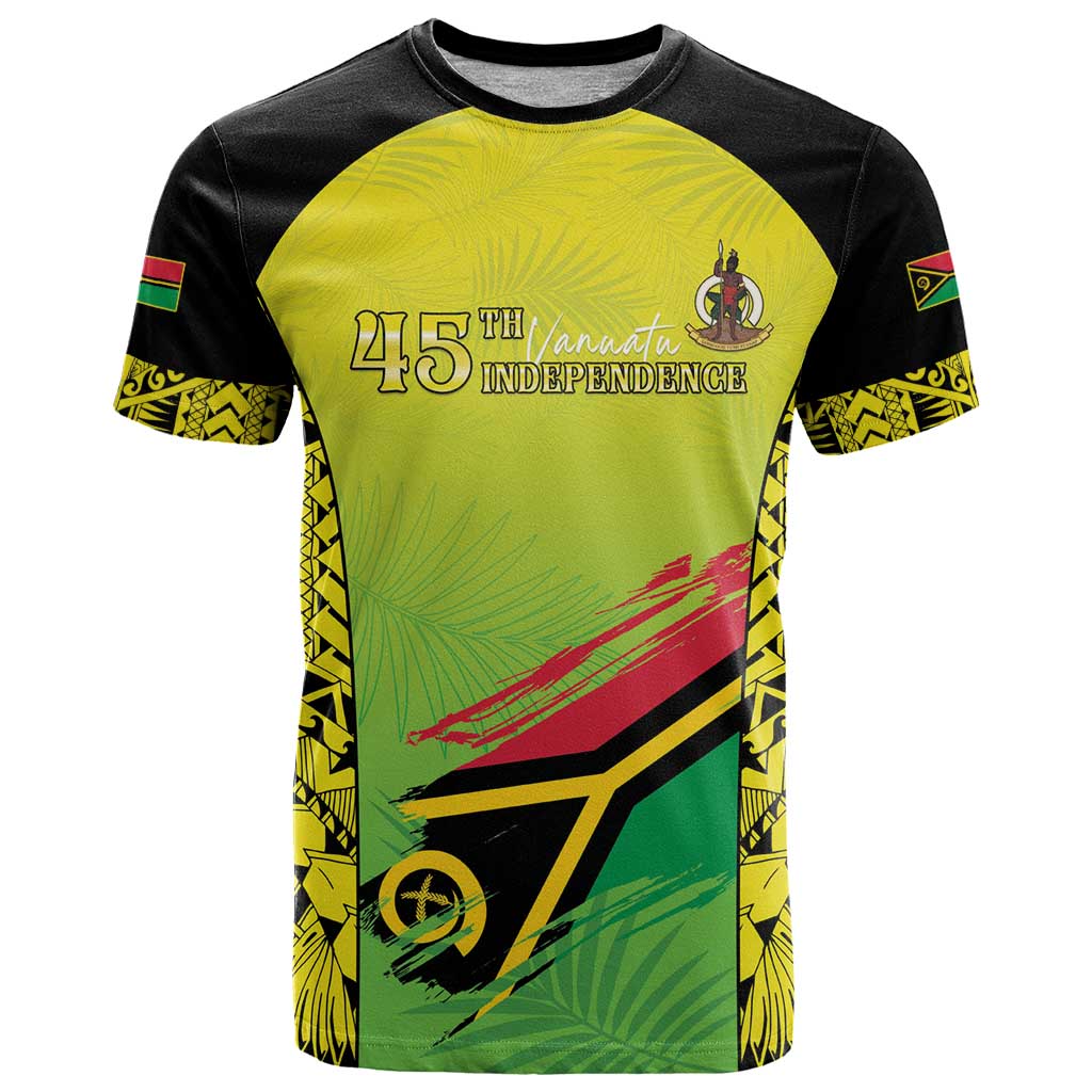 Vanuatu 45th Independence T Shirt Special Style - Polynesian Pride