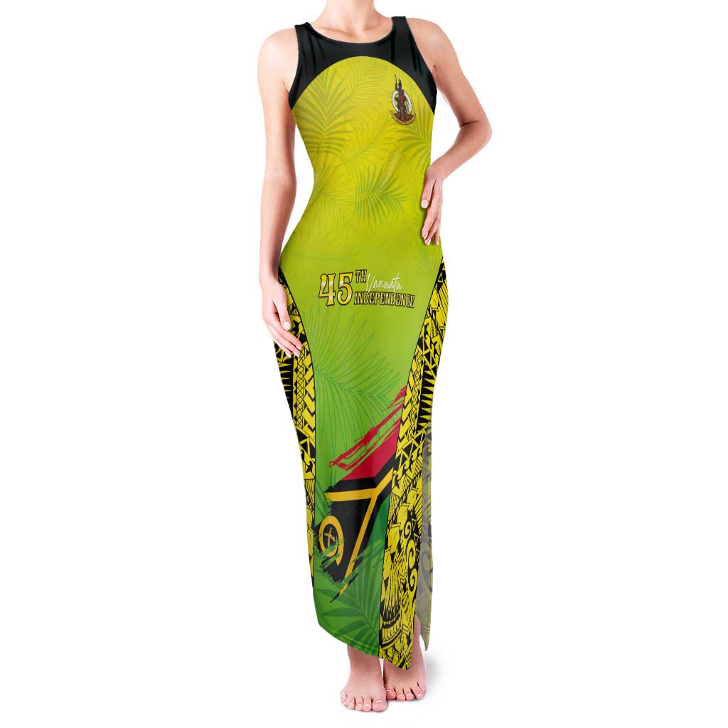 Vanuatu 45th Independence Tank Maxi Dress Special Style - Polynesian Pride