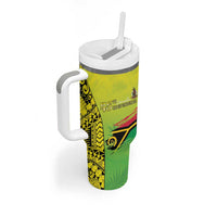 Vanuatu 45th Independence Tumbler With Handle Special Style - Polynesian Pride