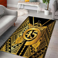 Vanuatu 45th Anniversary Of Independence Area Rug Gold Style - Polynesian Pride