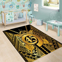 Vanuatu 45th Anniversary Of Independence Area Rug Gold Style - Polynesian Pride