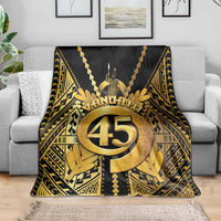 Vanuatu 45th Anniversary Of Independence Blanket Gold Style - Polynesian Pride