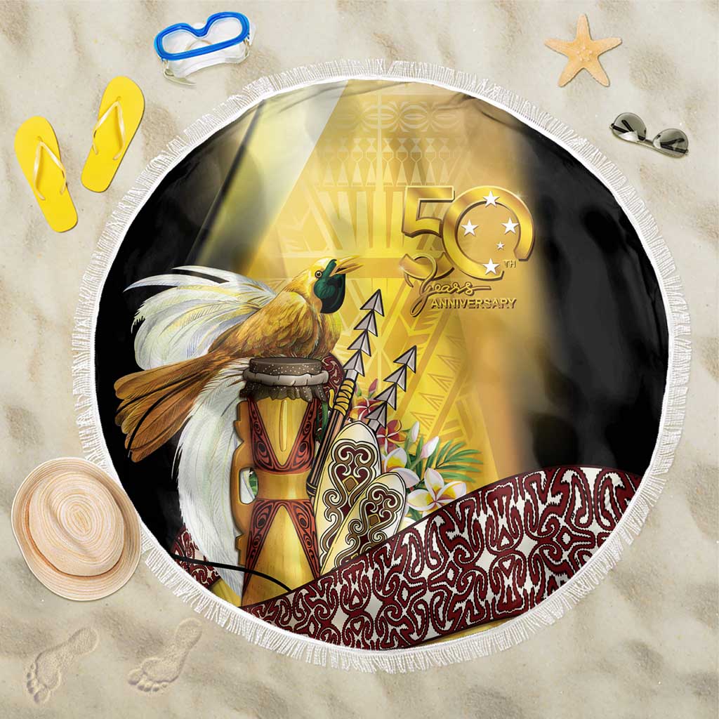 Papua New Guinea Beach Blanket 50 Years Of Independence - Polynesian Pride