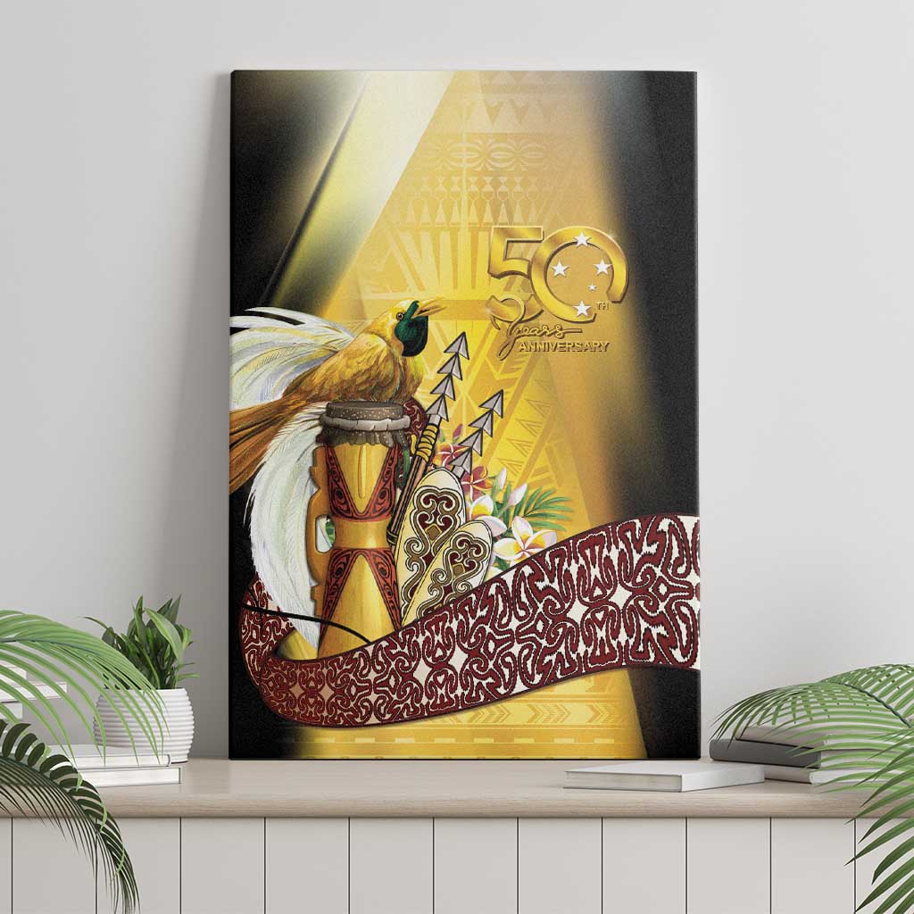 Papua New Guinea Canvas Wall Art 50 Years Of Independence - Polynesian Pride