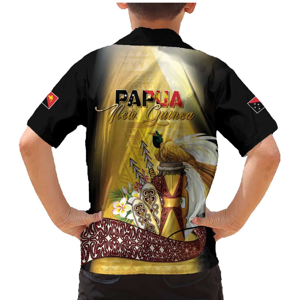 Papua New Guinea Family Matching Mermaid Dress and Hawaiian Shirt 50 Years Of Independence - Polynesian Pride