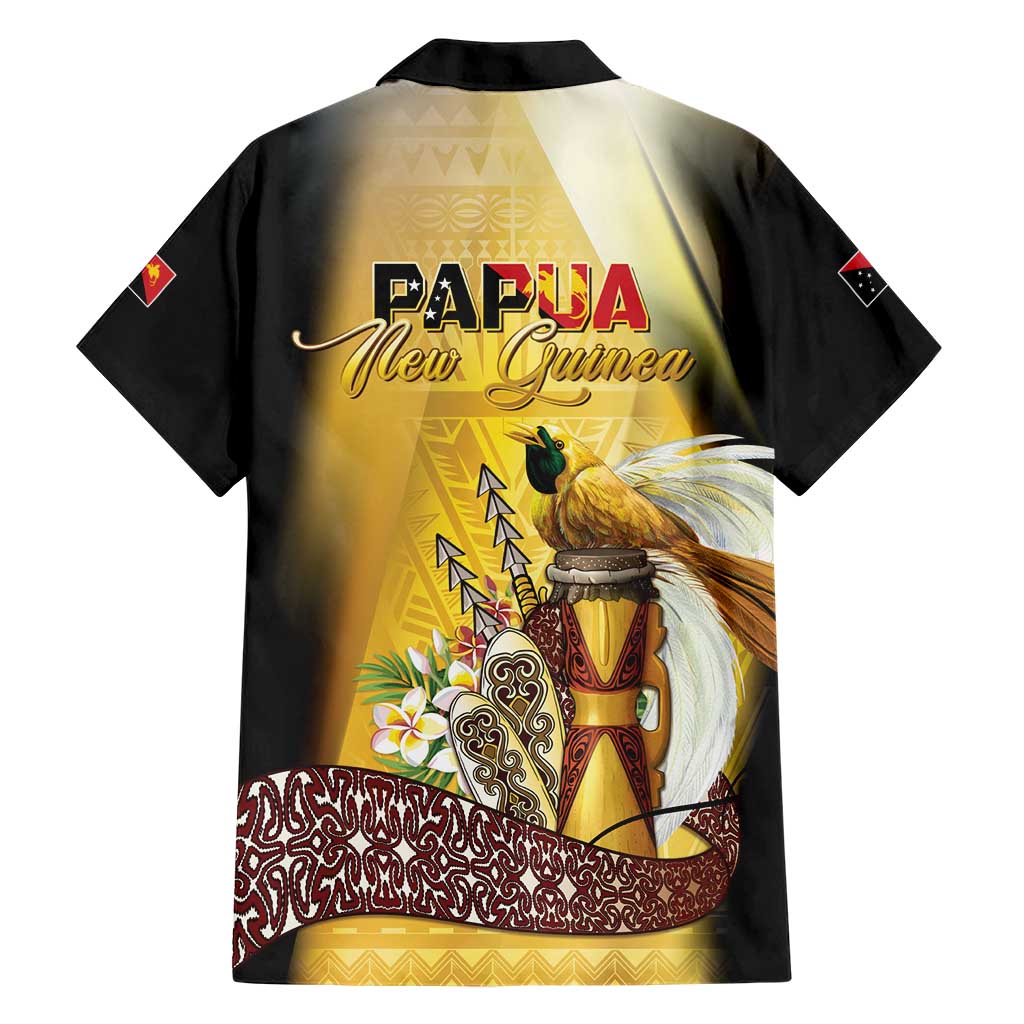 Papua New Guinea Family Matching Short Sleeve Bodycon Dress and Hawaiian Shirt 50 Years Of Independence - Polynesian Pride
