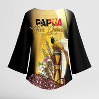 Papua New Guinea Kimono Sleeve Blouse 50 Years Of Independence - Polynesian Pride