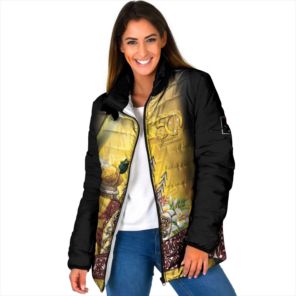 Papua New Guinea Padded Jacket 50 Years Of Independence - Polynesian Pride