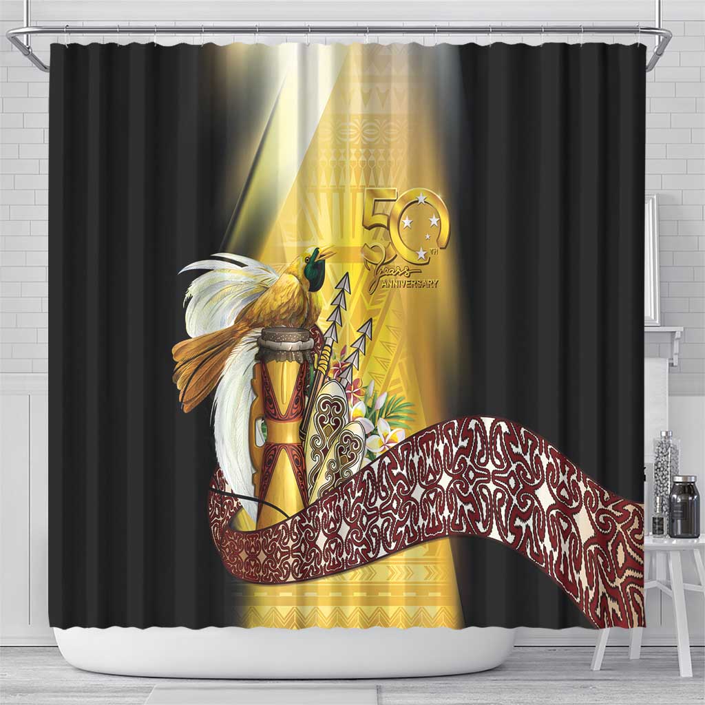 Papua New Guinea Shower Curtain 50 Years Of Independence - Polynesian Pride
