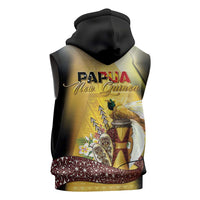 Papua New Guinea Sleeveless Hoodie 50 Years Of Independence - Polynesian Pride