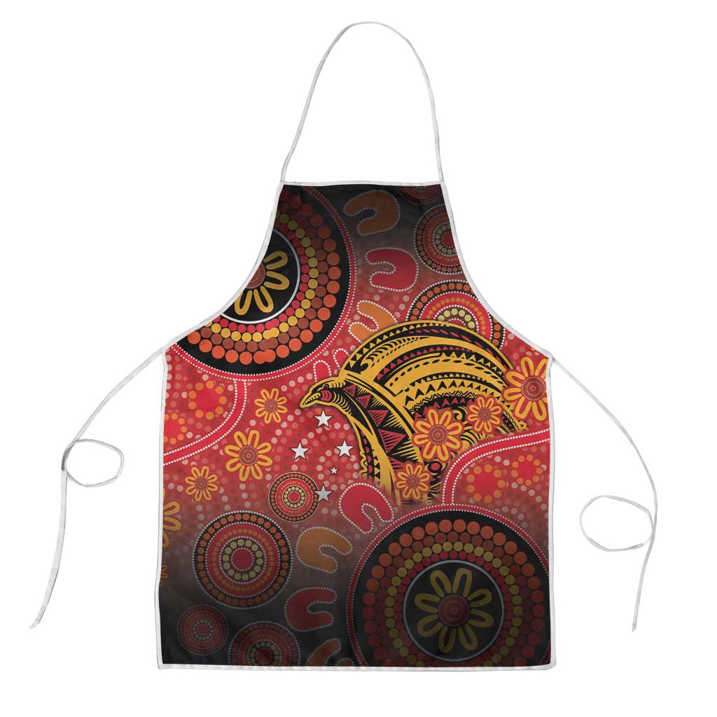 Papua New Guinea Apron Birds Of Paradise With Aboriginal Pattern - Polynesian Pride