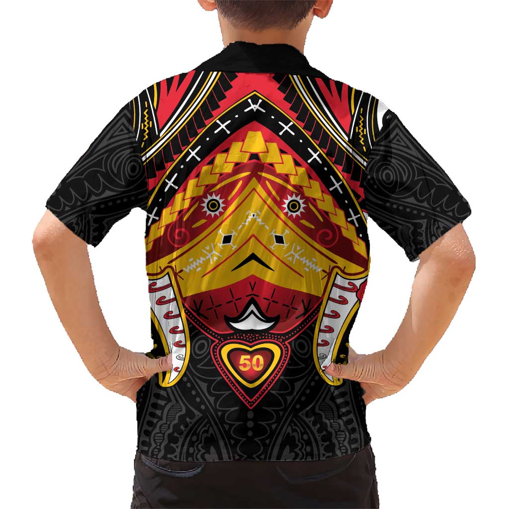 Papua New Guinea Independence Day Hawaiian Shirt Tribal Mask - Polynesian Pride