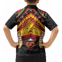 Papua New Guinea Independence Day Kid Hawaiian Shirt Tribal Mask LT05 - Polynesian Pride