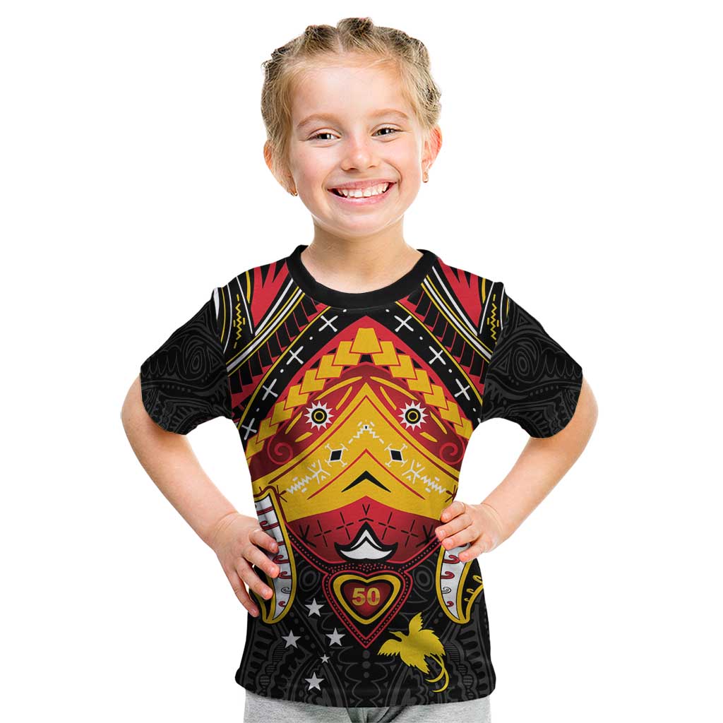 Papua New Guinea Independence Day Kid T Shirt Tribal Mask - Polynesian Pride