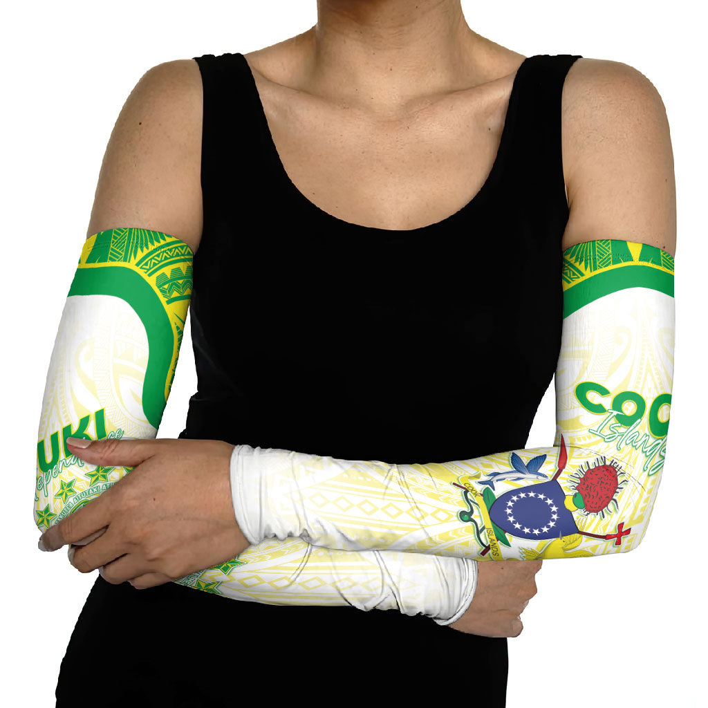 Kuki Independence 2026 Arm Sleeves Cook Islands 15 Finest White Version