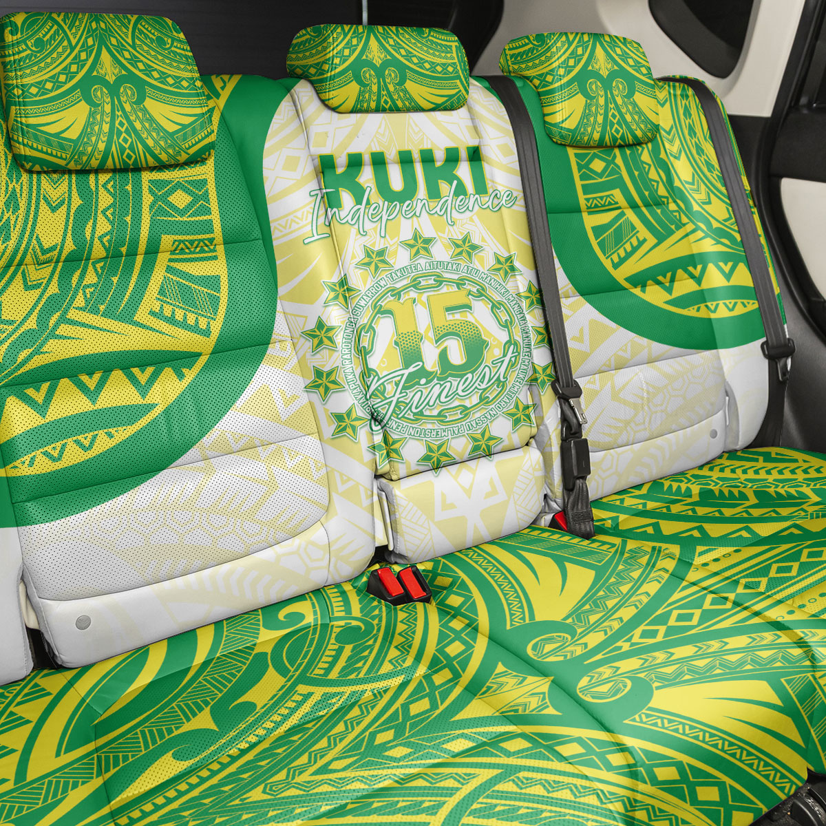 Kuki Independence 2026 Back Car Seat Cover Cook Islands 15 Finest White Version