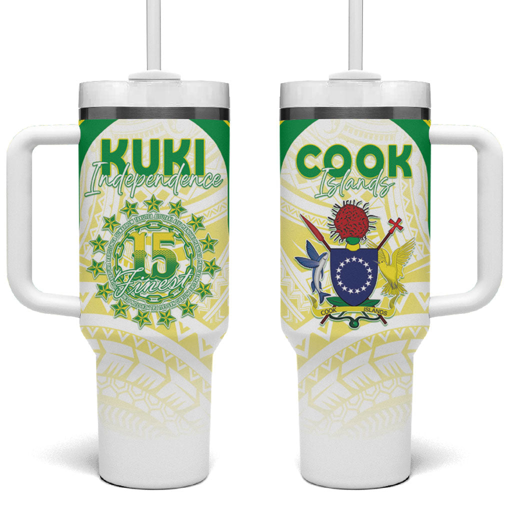 Kuki Independence 2026 Tumbler With Handle Cook Islands 15 Finest White Version