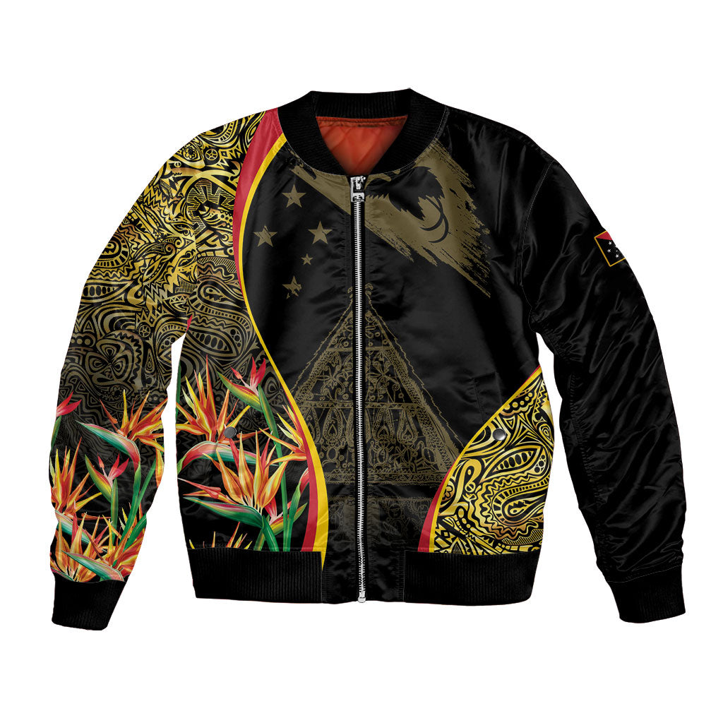 Papua New Guinea Hapi De Bilong Indipendens Bomber Jacket Special Style LT05 Unisex Black - Polynesian Pride