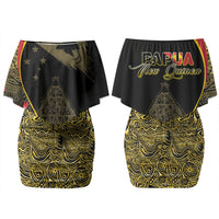Papua New Guinea Hapi De Bilong Indipendens Couples Matching Off Shoulder Short Dress and Long Sleeve Button Shirt Special Style