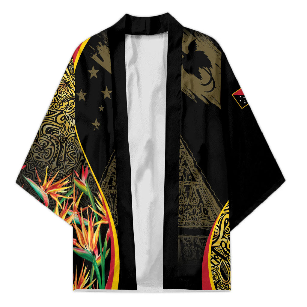 Papua New Guinea Hapi De Bilong Indipendens Kimono Special Style LT05 Unisex Black - Polynesian Pride
