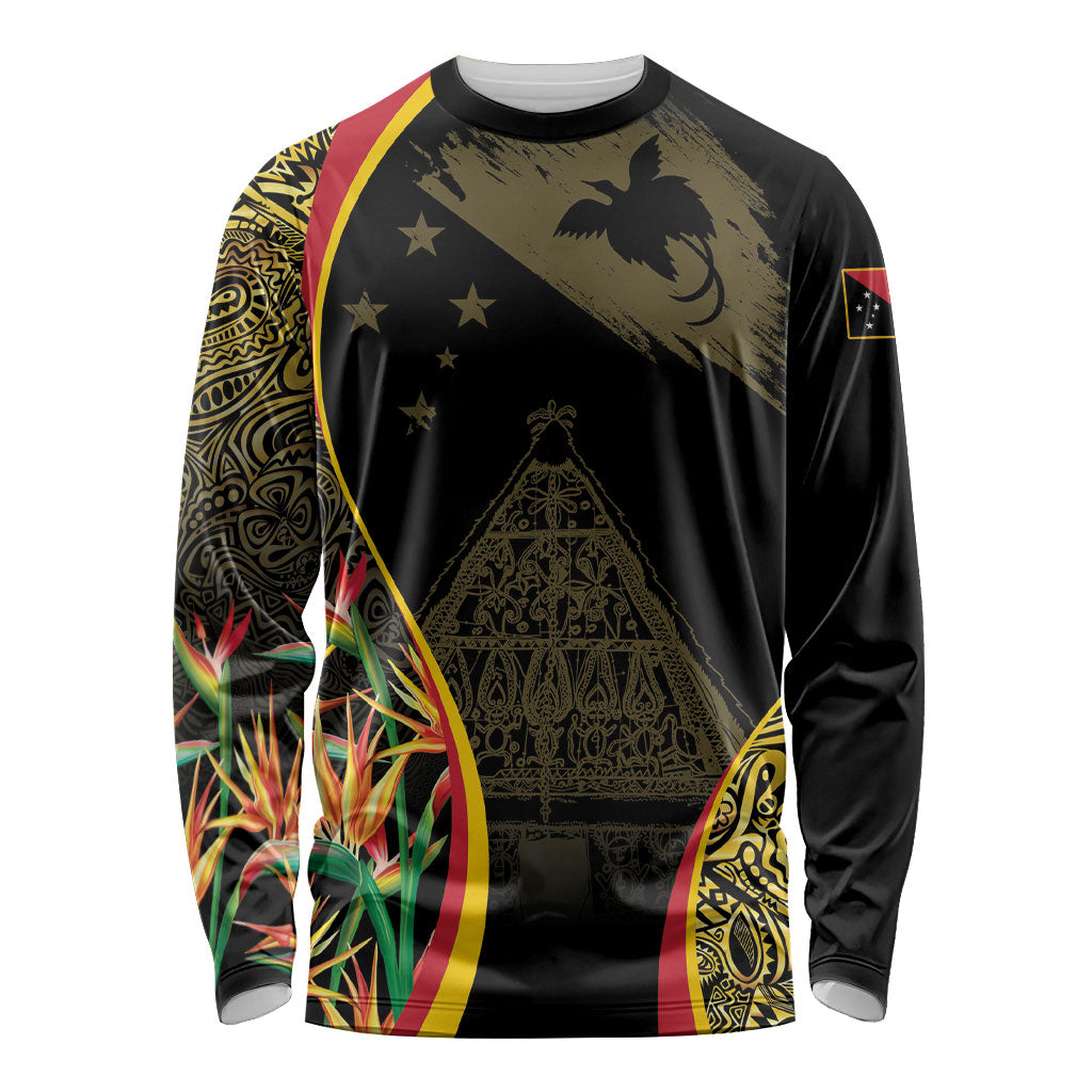 Papua New Guinea Hapi De Bilong Indipendens Long Sleeve Shirt Special Style LT05 Unisex Black - Polynesian Pride