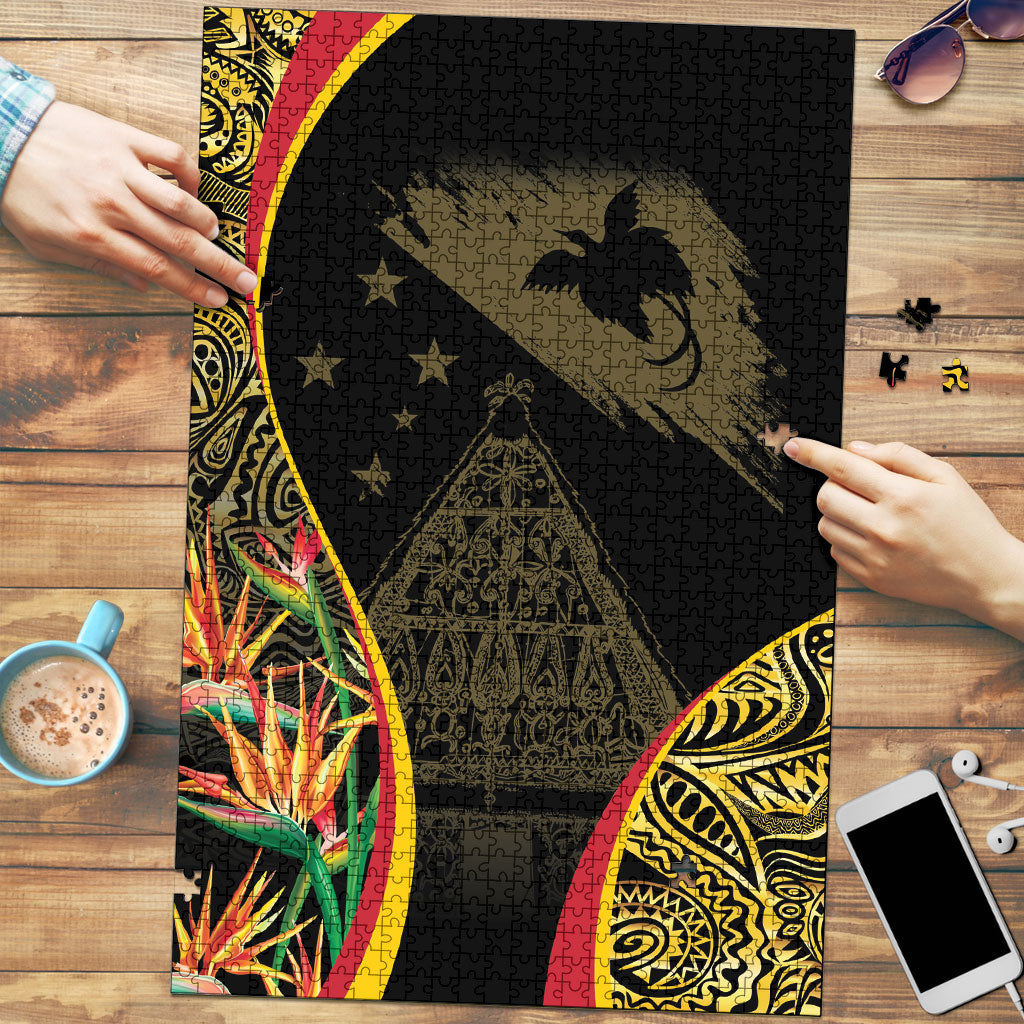Papua New Guinea Hapi De Bilong Indipendens Puzzle Special Style LT05 Black - Polynesian Pride
