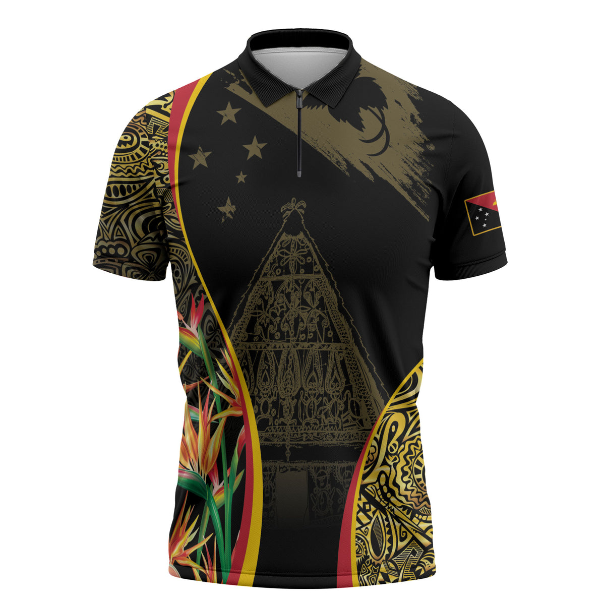 Papua New Guinea Hapi De Bilong Indipendens Zipper Polo Shirt Special Style
