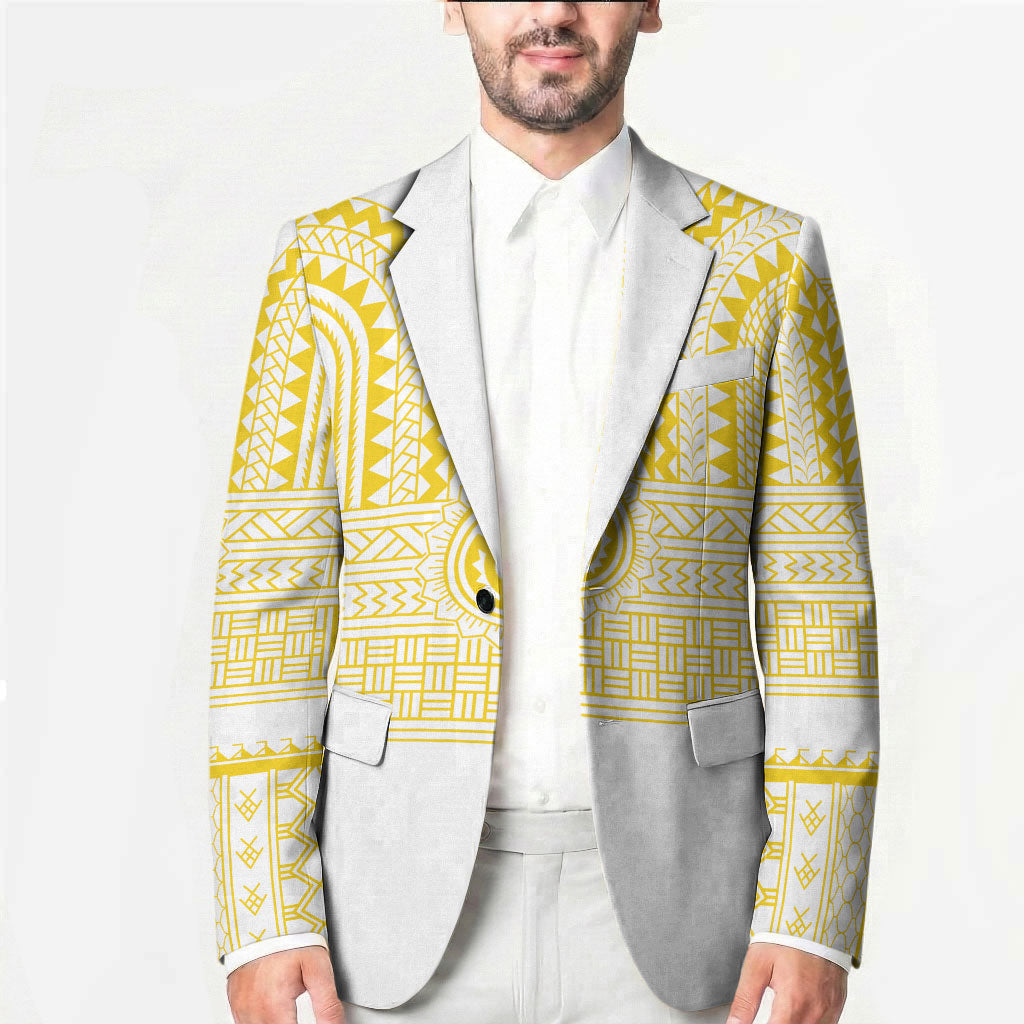 Philippines Filipinos Blazer Igorot Tribal Pattern White