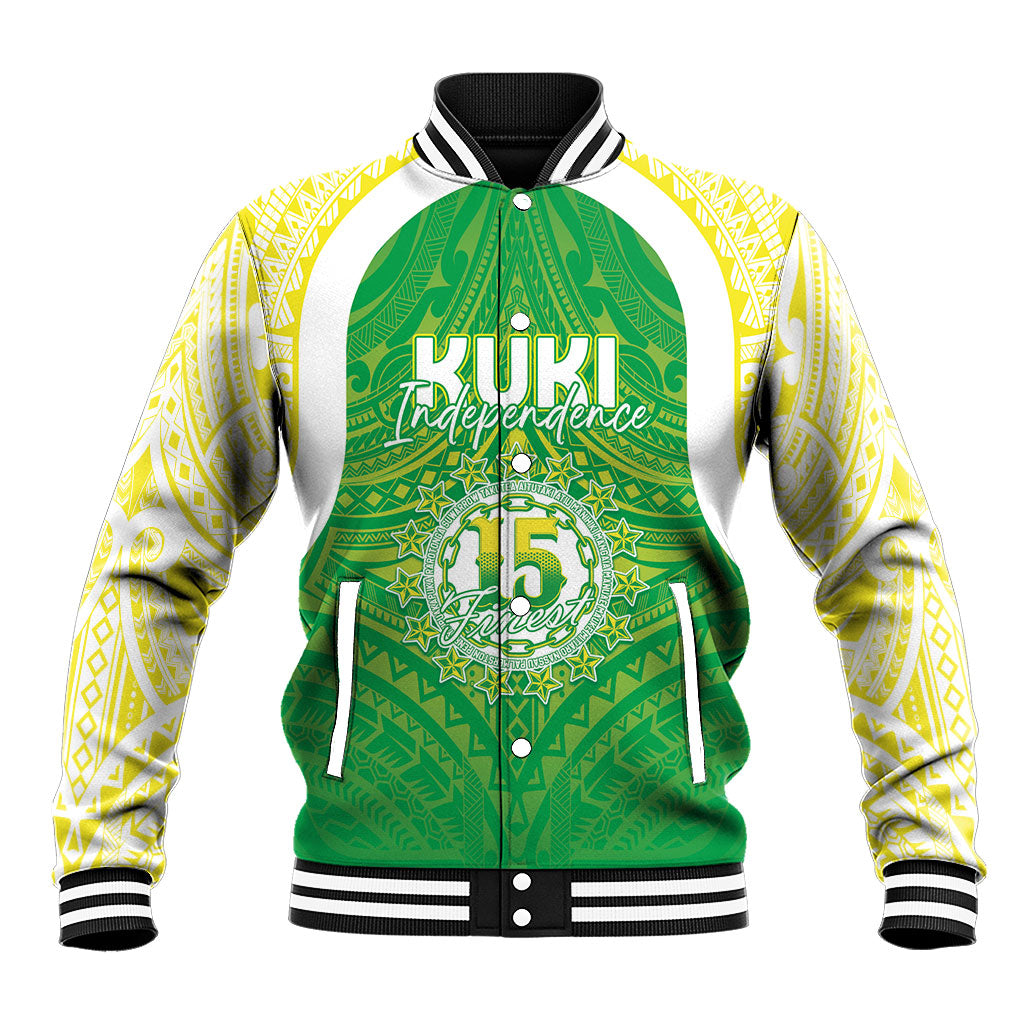 Kuki Independence 2026 Baseball Jacket Cook Islands 15 Finest Green Version