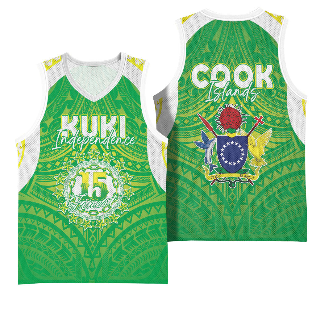 Kuki Independence 2026 Basketball Jersey Cook Islands 15 Finest Green Version
