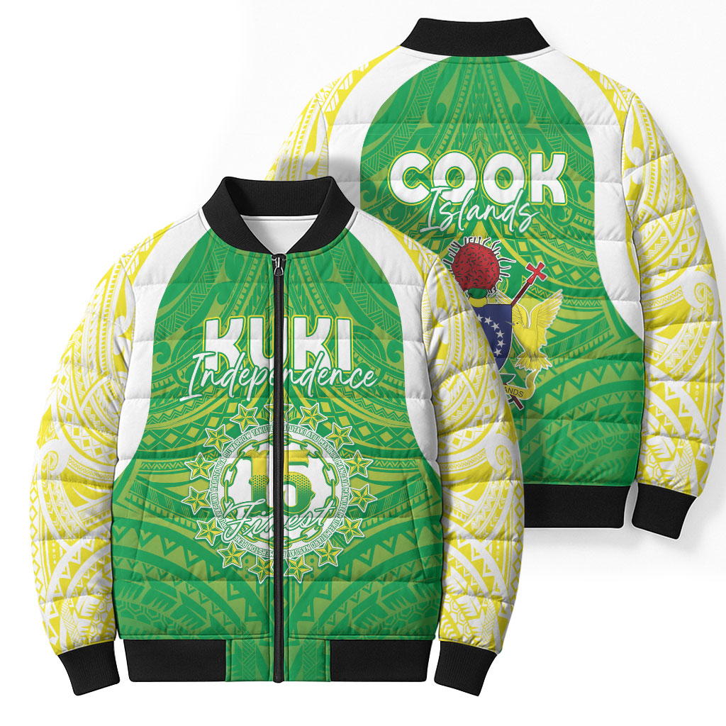 Kuki Independence 2026 Bomber Puffer Jacket Cook Islands 15 Finest Green Version