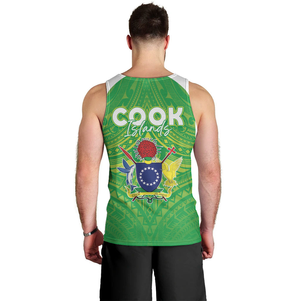 Kuki Independence 2026 Men Tank Top Cook Islands 15 Finest Green Version