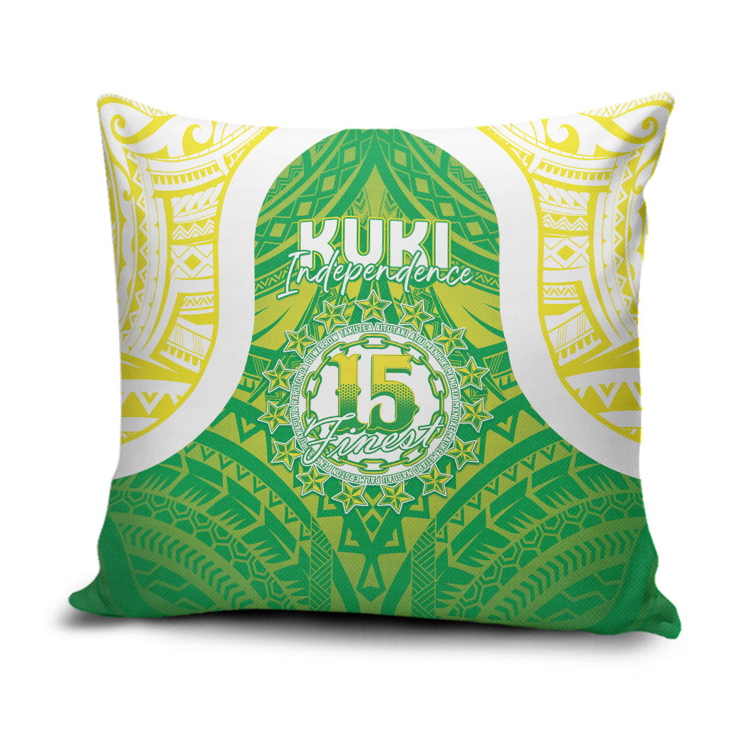 Kuki Independence 2026 Pillow Cover Cook Islands 15 Finest Green Version