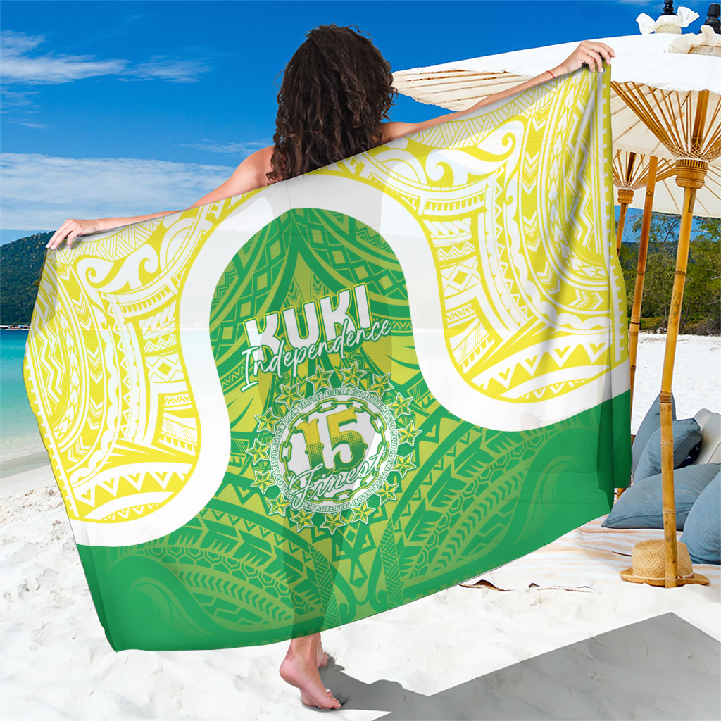 Kuki Independence 2026 Sarong Cook Islands 15 Finest Green Version LT05 One Size 44 x 66 inches Green - Polynesian Pride