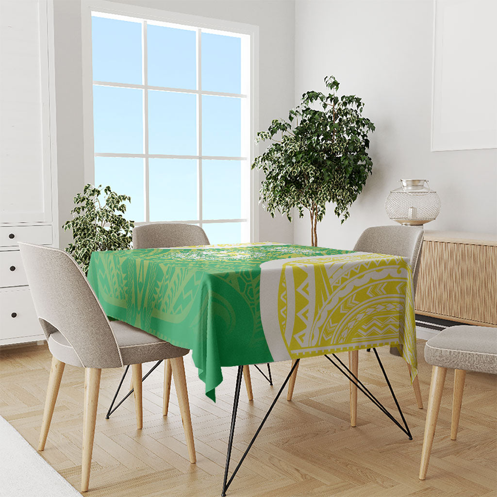 Kuki Independence 2026 Tablecloth Cook Islands 15 Finest Green Version