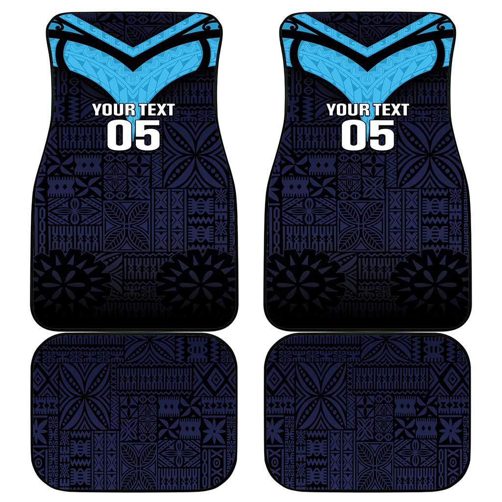 Fiji Kaiviti Rugby Car Mats Fiji Tapa Pattern