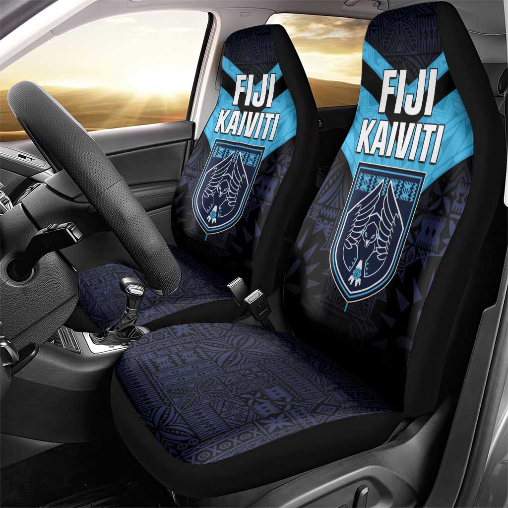 Fiji Kaiviti Rugby Car Seat Cover Fiji Tapa Pattern LT05 - Polynesian Pride