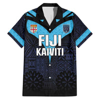 Custom Fiji Kaiviti Rugby Family Matching Mermaid Dress and Hawaiian Shirt Fiji Tapa Pattern
