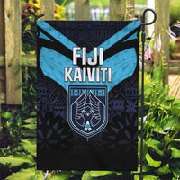 Fiji Kaiviti Rugby Garden Flag Fiji Tapa Pattern LT05 Garden Flag Blue - Polynesian Pride