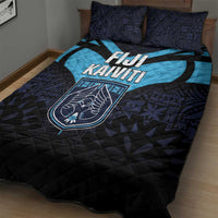 Fiji Kaiviti Rugby Quilt Bed Set Fiji Tapa Pattern