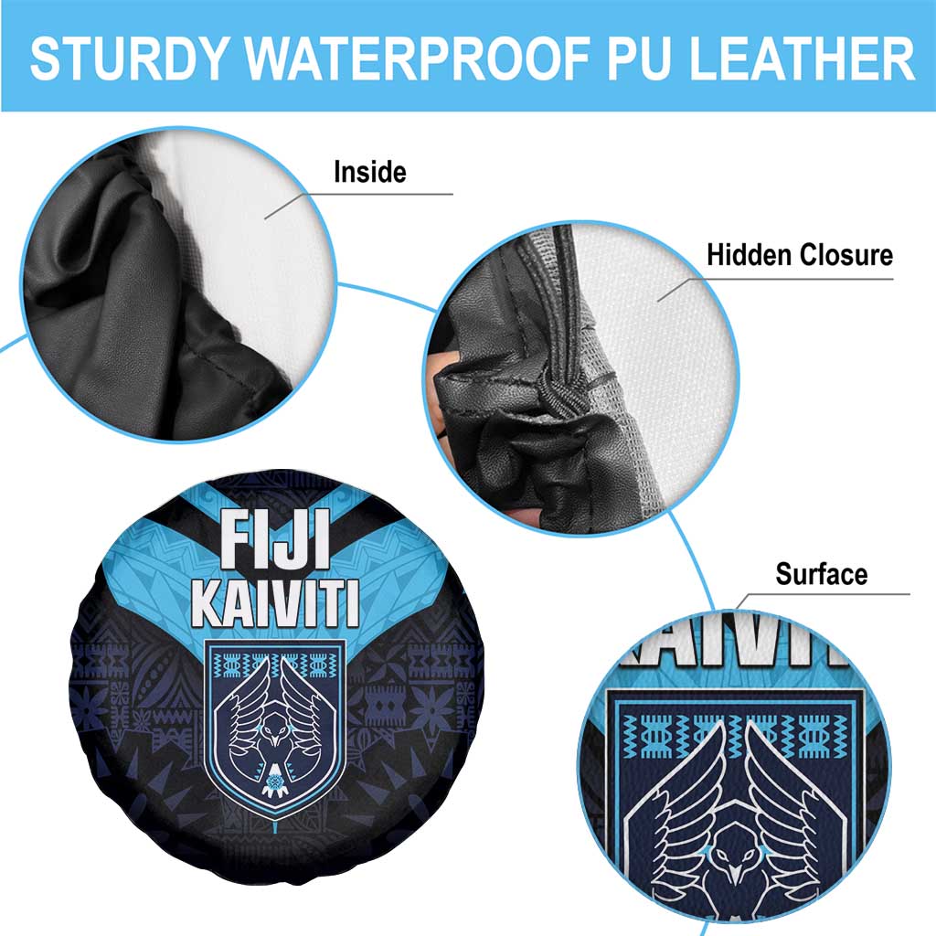 Fiji Kaiviti Rugby Spare Tire Cover Fiji Tapa Pattern LT05 - Polynesian Pride