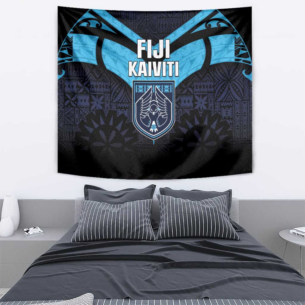 Fiji Kaiviti Rugby Tapestry Fiji Tapa Pattern LT05 - Polynesian Pride