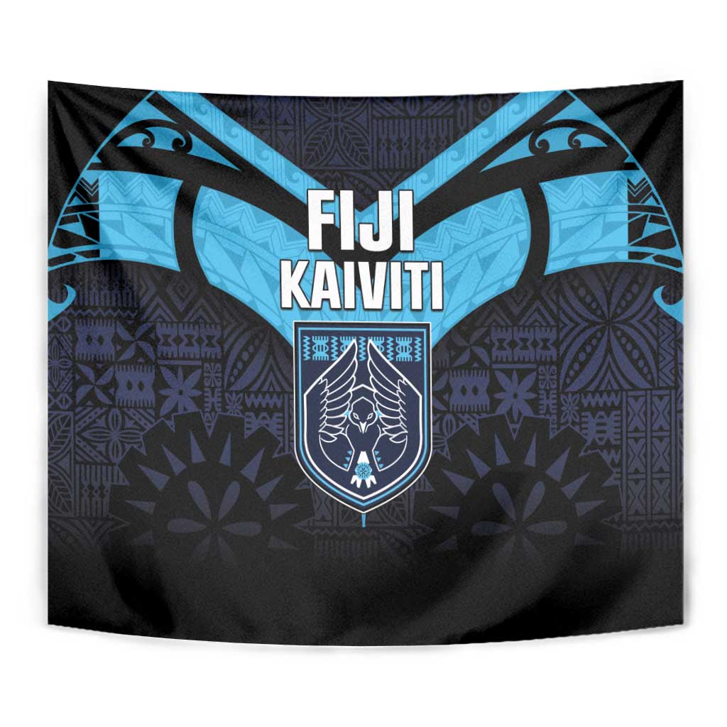 Fiji Kaiviti Rugby Tapestry Fiji Tapa Pattern LT05 - Polynesian Pride