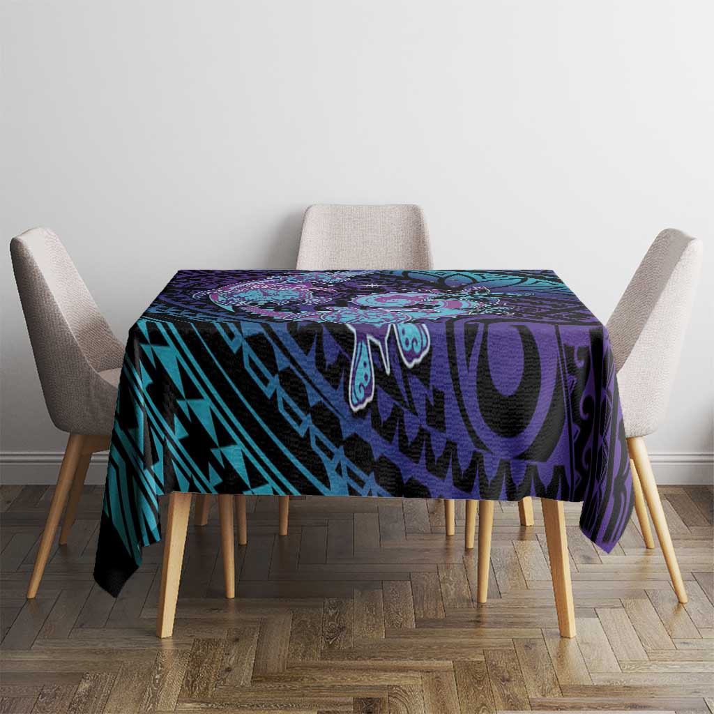 Hawaii Makahiki Turtle Tablecloth Spiral Polynesian Tattoo